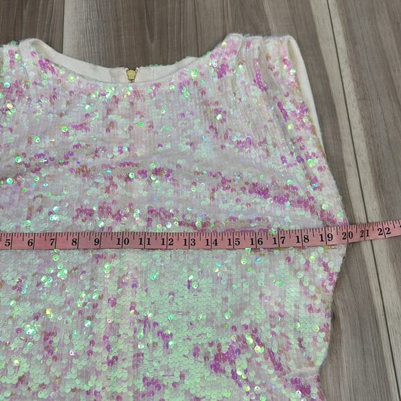 Anthropologie pilcro sequin cashmere wool sweater top size medium - Picture 7 of 7